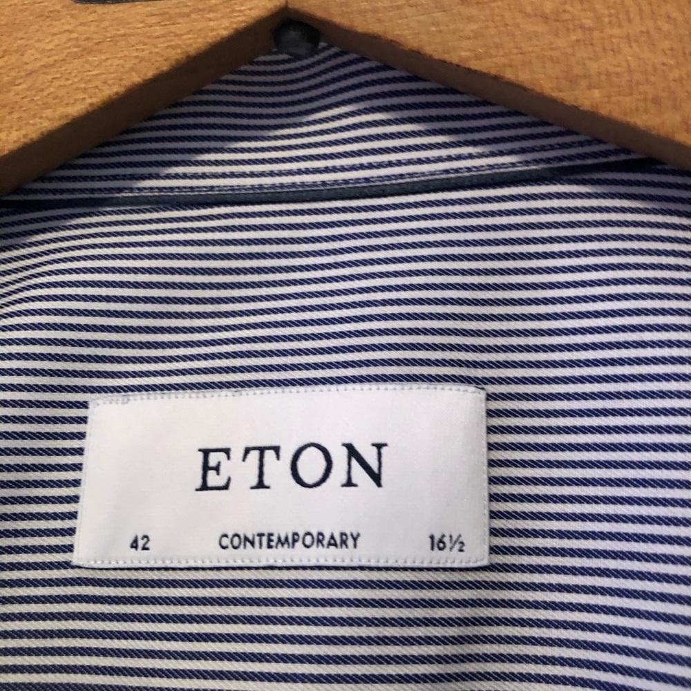 Eton Contemporary Button Down 42/16 1/2 - Picture 2 of 4